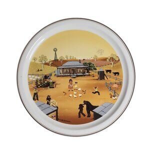 Vtg Villeroy & Boch 'Scenes of Australia' Plate No. 4 'The Homestead' 9"